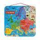 Carte d'Europe Magnétique en bois, puzzle géographie, 40 magnets, enfant à partir de 7 ans JANOD
