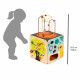 Maxi looping multi-activités en bois cube éveil motricité enfant à partir de 18 mois JANOD