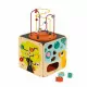 Maxi looping multi-activités en bois cube éveil motricité enfant à partir de 18 mois JANOD