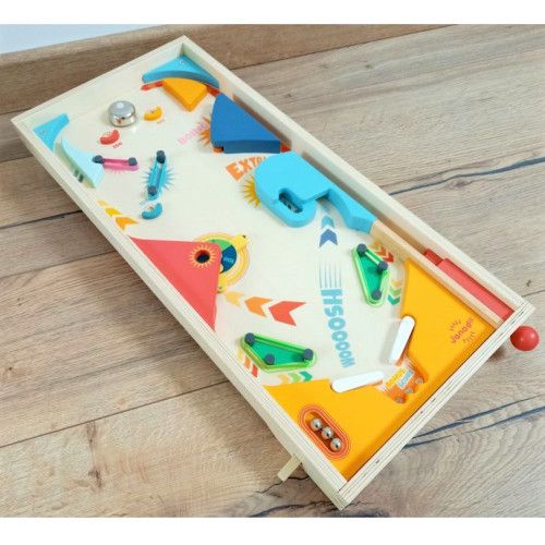 Flipper en bois - Jeu d'adresse rétro pour enfant dès 5 ans Janod