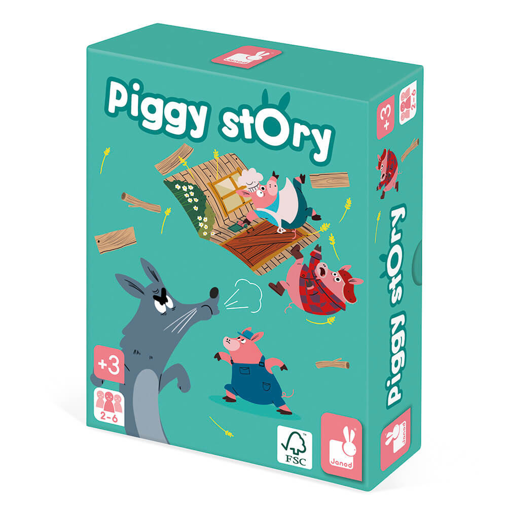 Game Of Skill - Piggy Story : Board Games Janod - J02702