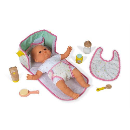 Sac à langer Nursery, vanity, imitation poupon et poupée, accessoires en bois pour enfant dès 3 ans JANOD