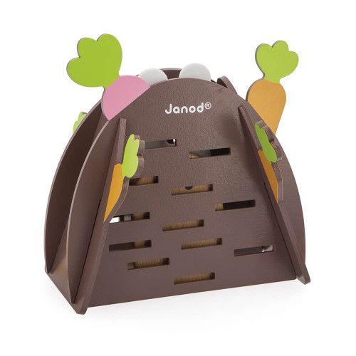 Jeu de société en bois et feutrine pour enfant dès 3 ans, FSC, jeu de stratégie 2 joueurs et +, JANOD