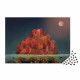 Puzzle Automne Rouge 2000 pièces en carton FSC made in Europe pour adulte et enfant Janod