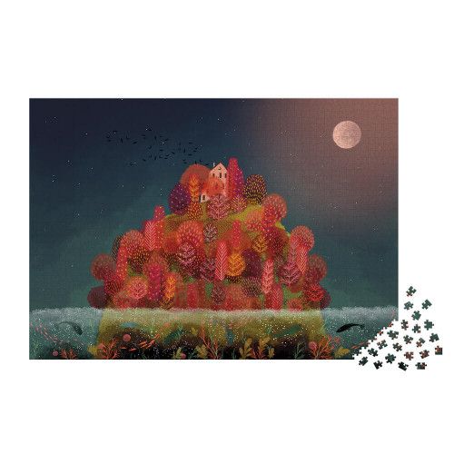 Puzzle Autunno Rosso  - 2000 pezzi