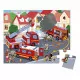 Puzzle Pompiers 24 pièces en carton FSC et encres végétales made in France pour enfant Janod