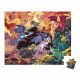 Puzzle Terre de Dragons 54 pièces en carton FSC et encres végétales made in France pour enfant Janod