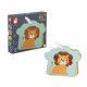 Cartes matières Savane pour enfant dès 12 mois, jouet d'éveil bébé dès 1 an, cartes tactiles animaux savane en carton FSC JANOD