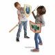 Set du chevalier en bois Loup pour enfant dès 3 ans, accessoires plein air, épée et bouclier en bois FSC, JANOD