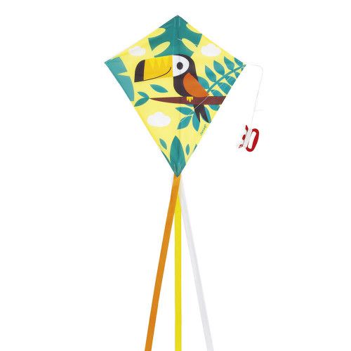 Cerf-Volant Toucan pour enfant dès 5 ans, jeu de plein air Tropik de JANOD