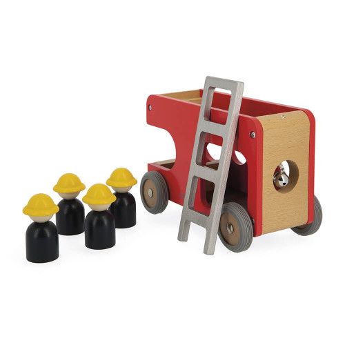 Camion de pompier - Jouet enfant 2 ans, camion en bois Bolid JANOD