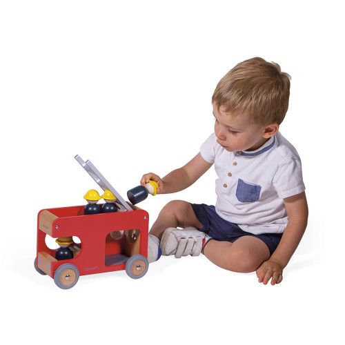 Camion bois enfant - Camion bois JANOD, jouet enfant 2 ans