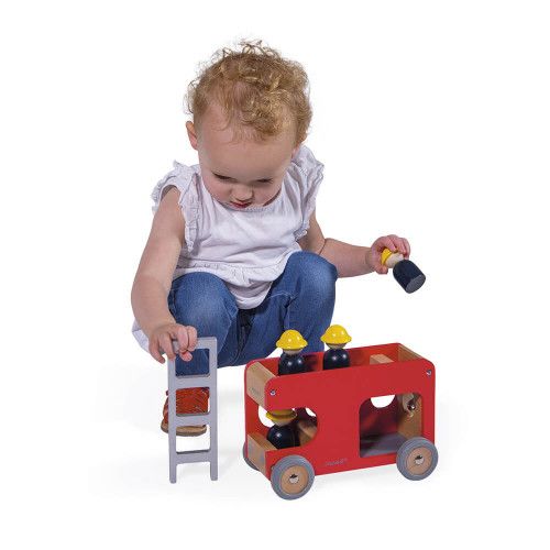 Camion bois enfant - Camion bois JANOD, jouet enfant 2 ans