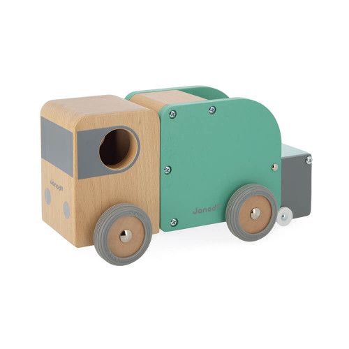 Camion poubelle en bois - jouet enfant