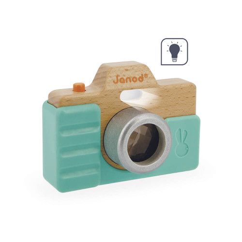 Fotoapparat Kamera aus Holz Baby Kinder Rollenspiel Kleinkindspielzeug Rosa NEU 