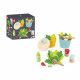 Set de dînette pour salade en bois FSC et feutrine pour enfant dès 3 ans, 32 accessoires, imitation cuisine, JANOD