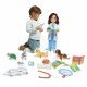 Set accessoires imitation vétérinaire pour enfant dès 3 ans, en carton FSC, 1 personnage et 4 animaux, imitation métier JANOD