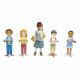 Set accessoires imitation école pour enfant dès 3 ans, en carton FSC, 4 personnages et accessoires, imitation métier JANOD