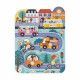 Puzzle à tenons en bois pour enfant dès 18 mois, puzzle premier âge thème ville et véhicules, 6 pièces, JANOD