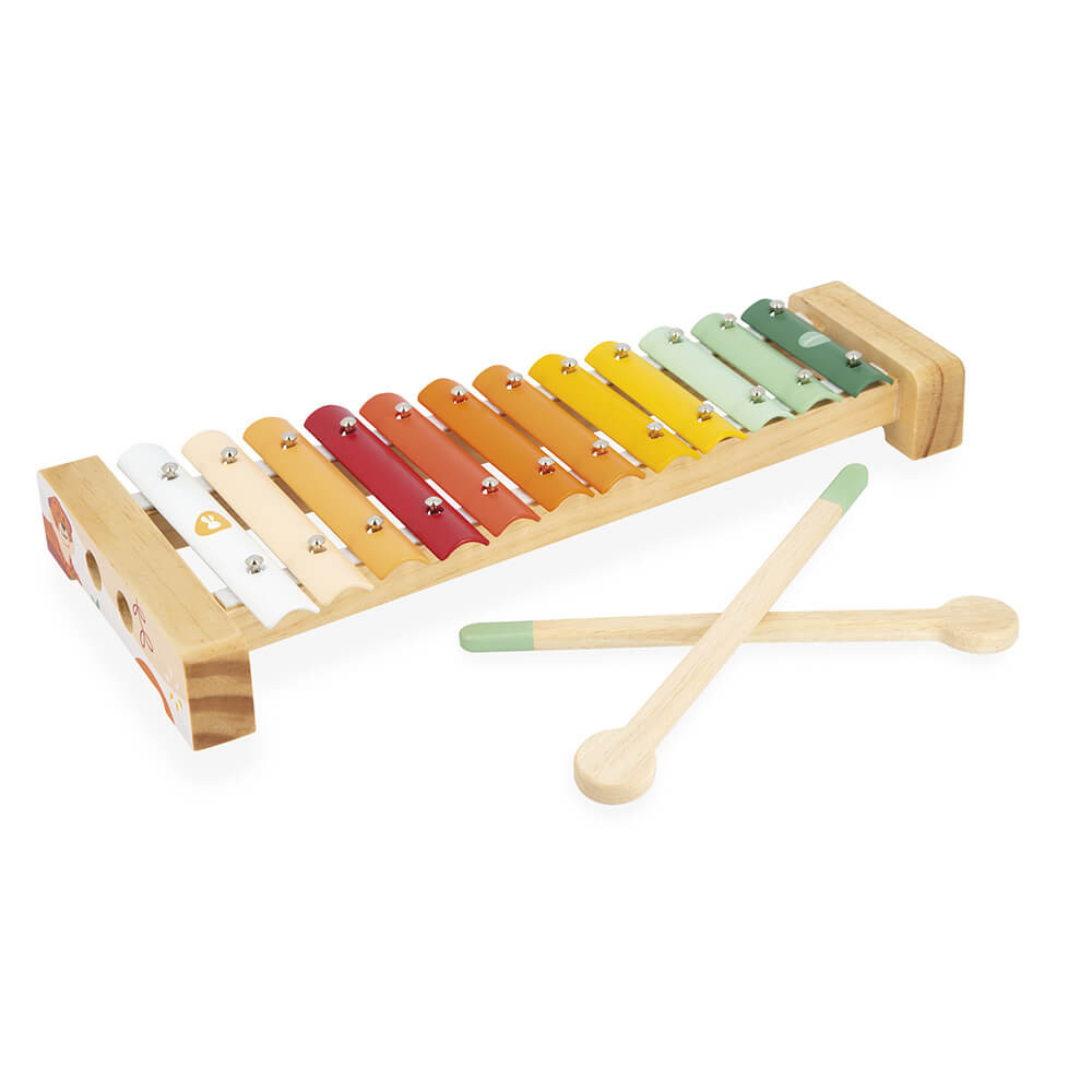 Instruments pour enfants en bois naturel jaune