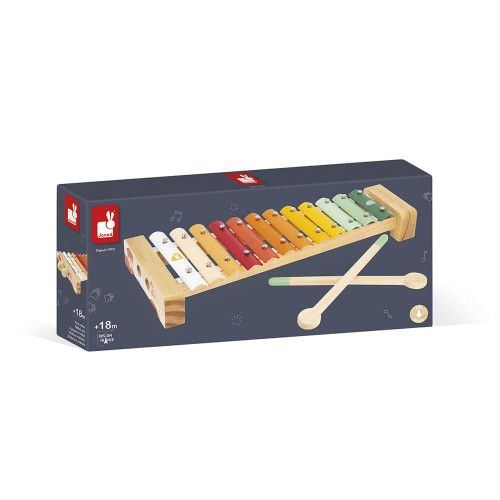 all Kids United Xylophone en Bois pour Enfants - Xylophone Instrument de  Musique Carillon Jeu de Sons ; Jouets en Bois Entraînement Moteur (Touche  la