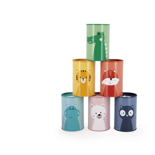 Animals Tumbling Cans