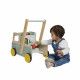 Chariot de marche en bois FSC pour enfant dès 12 mois, marchand de glace, 4 accessoires, pour bébé 1 an, jouet d'éveil JANOD