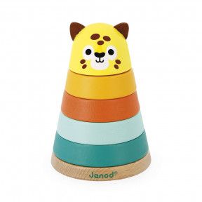 Juego de 6 cubos de madera apilables Baby Forest - Janod