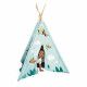 Tipi cabane chambre d'enfant dès 2 ans, en bois et tissu, animaux tropicaux, mobilier Tropik de JANOD