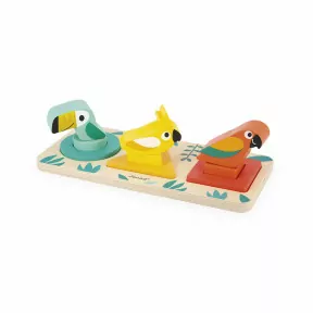 Assortir les formes et couleurs Jeu éducatif bois Enfant 2 ans + - Un jeux  des jouets