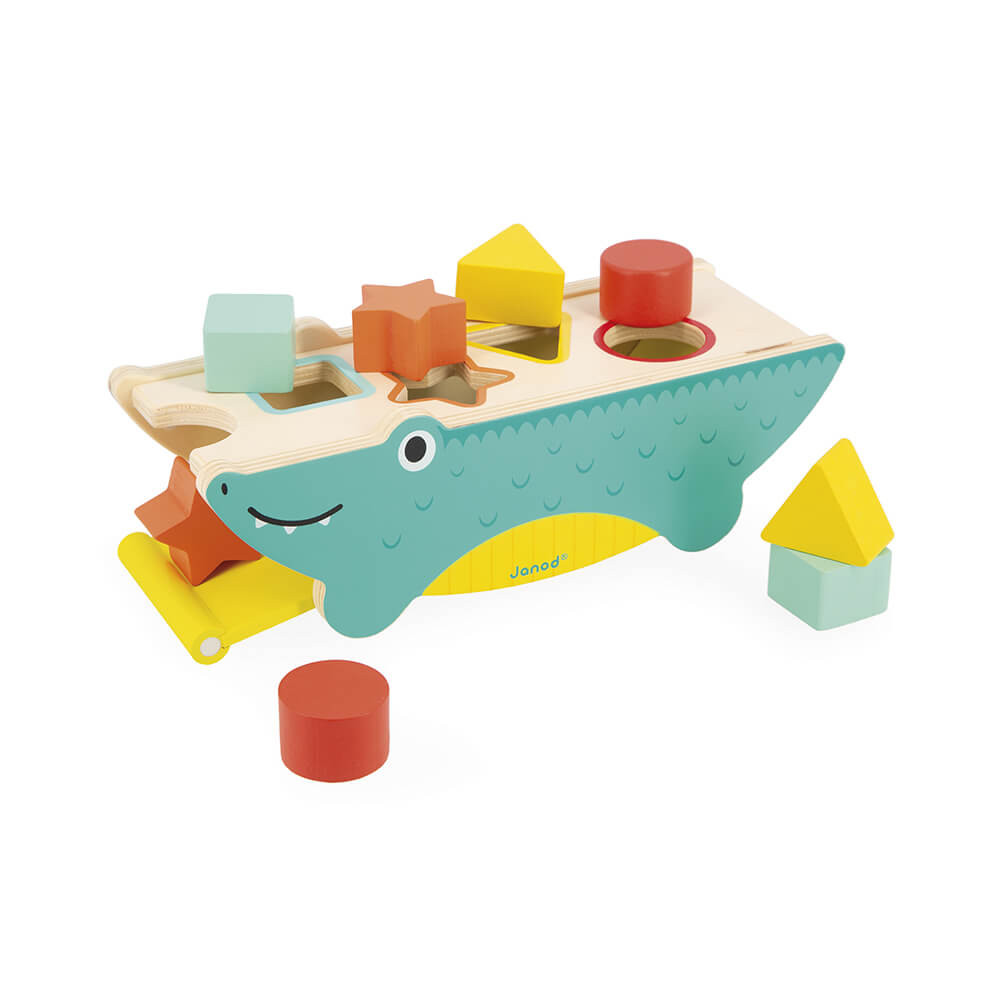 Janod Tropik Drei Formen Vögel – Holz-Puzzle Für Kinder Ab 12 Monaten, FSC-zertifiziert