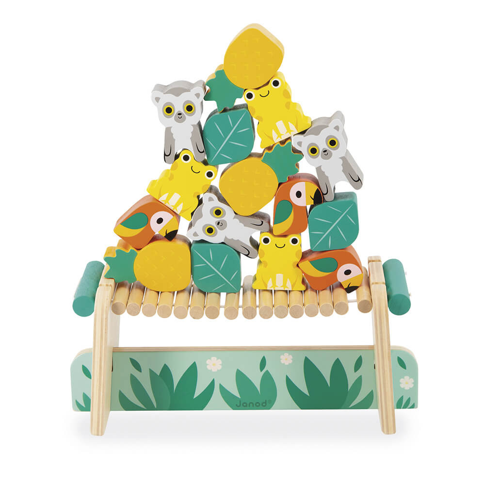 Janod Gioco Da Tavolo Tropik Dinner Per Bambini 6+ - Camaleonti, Mosche E Ostacoli - Gioco In Legno