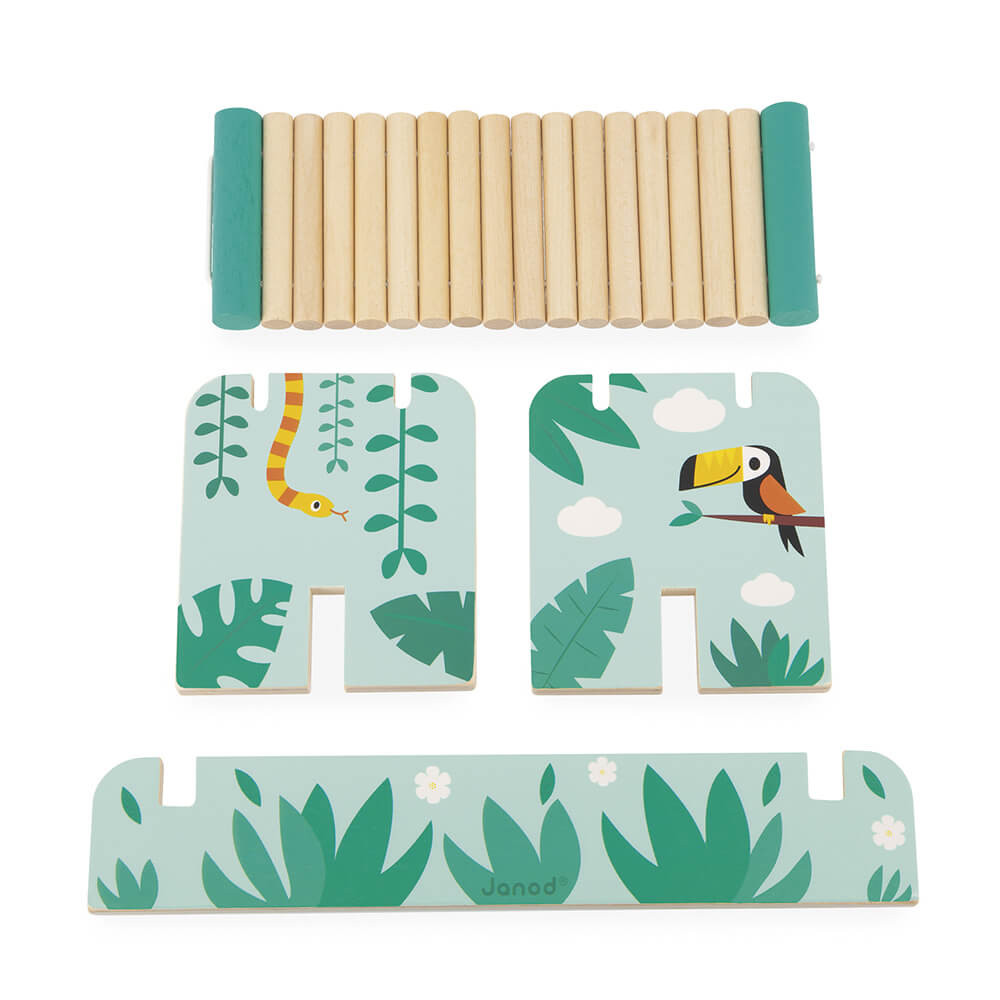 Janod Balance-Spiel Aus FSC-Holz – Ökosystem Lernspiel Ab 24 Monate (WWF Kollektion)