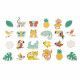 Lot de 24 magnets en bois pour enfant dès 2 ans, aimants animaux multicolor, pour tableau, Tropik de JANOD