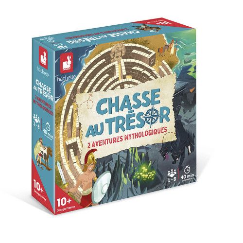 Janod - Chasse au Trésor Aventures Historiques - Jeu de Société Enfant - Jeu  Educatif Collaboratif - Jeu pour la Famille - Langue Française - Dès 10 Ans,  J02451 : : Jeux et Jouets