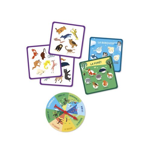 Speedo Memo Animaux, jeu de mémoire et de rapidité pour enfant dès 6 ans, jeu de société éducatif Hachette JANOD