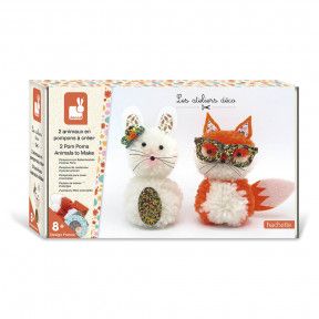 Kit Créatif - Pompons 2 Petits Animaux