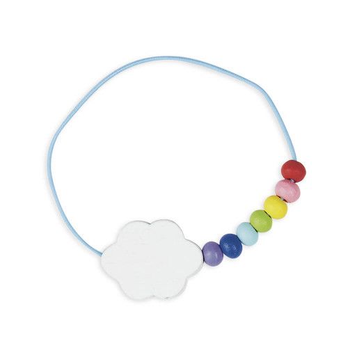 KIT de CREATION COMPLET PERLES en BOIS ENFANT MULTICOLORE FLEURS BIJOUX  EDUCATIF