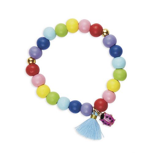 Bracelet amitié magnétique élastique avec perle et forme cœur 1 paire •  Joli Bracelet