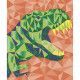 Mosaïques mousse Dinosaures pour enfant dès 7 ans, 2 tableaux à créer, loisir créatif Mystérix Hachette JANOD