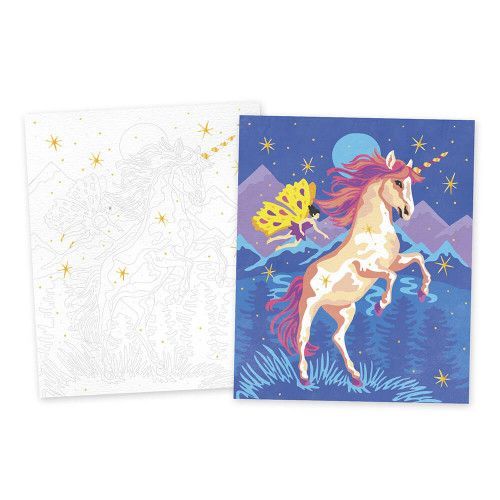 BONNYCO Peinture Numero Enfant Licornes, Lot 3 Toiles Licorne