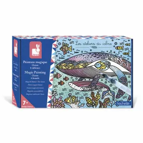 Chambre d'enfant - Kit Baleine / Tableau Magnétique Baleine + 61