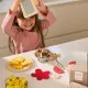 Accessoires cuisine pâtes pour enfant dès 3 ans, en feutrine et bois FSC, imitation dinette JANOD