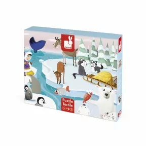 Titus Dog Puzzle 9 pieces (wood) : Toddler wooden puzzles Janod - J07066