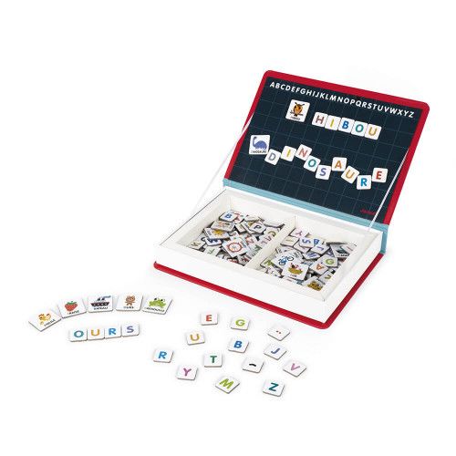 Magnéti'book alphabet français magnétique en carton 142 magnets lettres pour enfant à partir de 3 ans