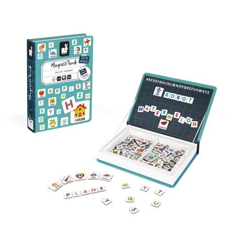 magnetibook alphabet learning fun 20 PICTURE MAGNETS 95 LETTERS BOYS GIRLS  in bo