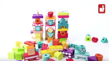 52 piezas Para Apilar Edutotem I Wood
