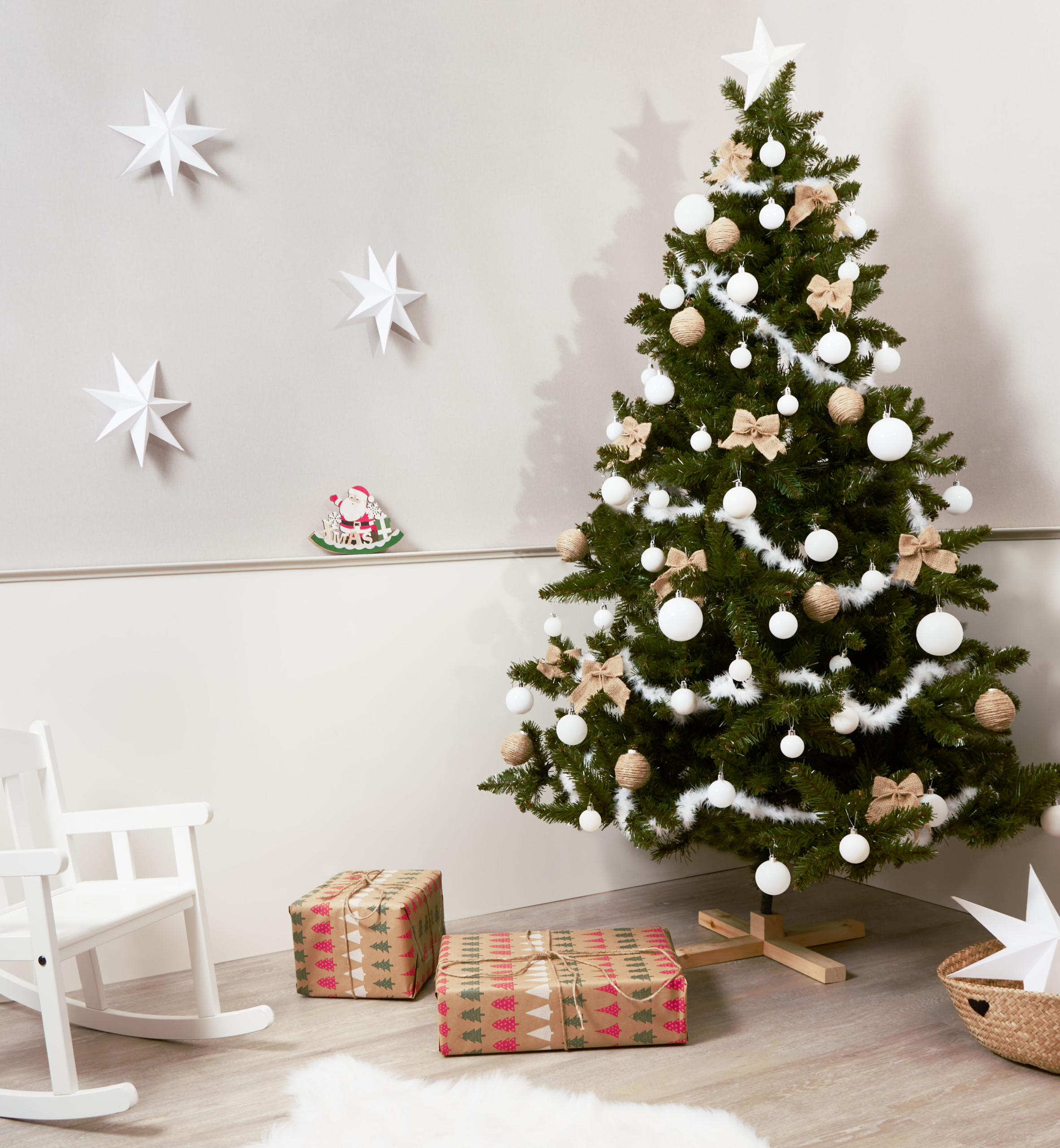Kit à Tricoter Guirlande Sapin De Noël Par Crea - Neuf