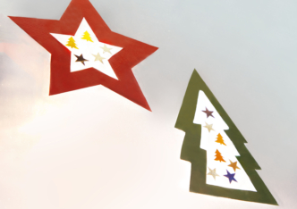 En attendant Noël, je fabrique mes décorations façon « vitraux »