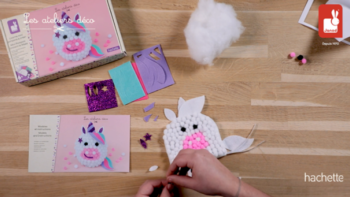 Unicornio De Mini Pompones Para Crear